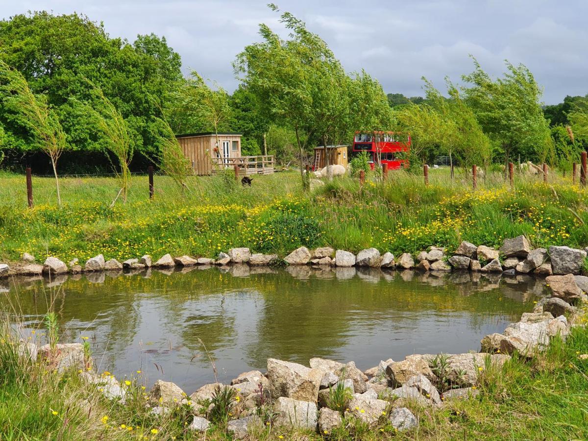 Dartmoor Reach Alpaca Farm Heated Cabins 5 Mins Drive To Dartmoor Bovey Tracey Bagian luar foto
